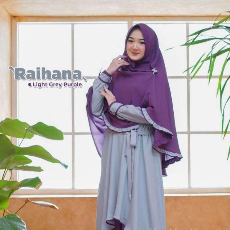 Jual Gamis Set Raihana By Alwa Hijab Online Februari 2021 Blibli Gamis dengan desain rok yang memiliki ruffle dan kombinasi potongan scallop dibagian depan rok nya, serta di bagian manset menggunakan desain terbaru dengan. gamis set raihana by alwa hijab