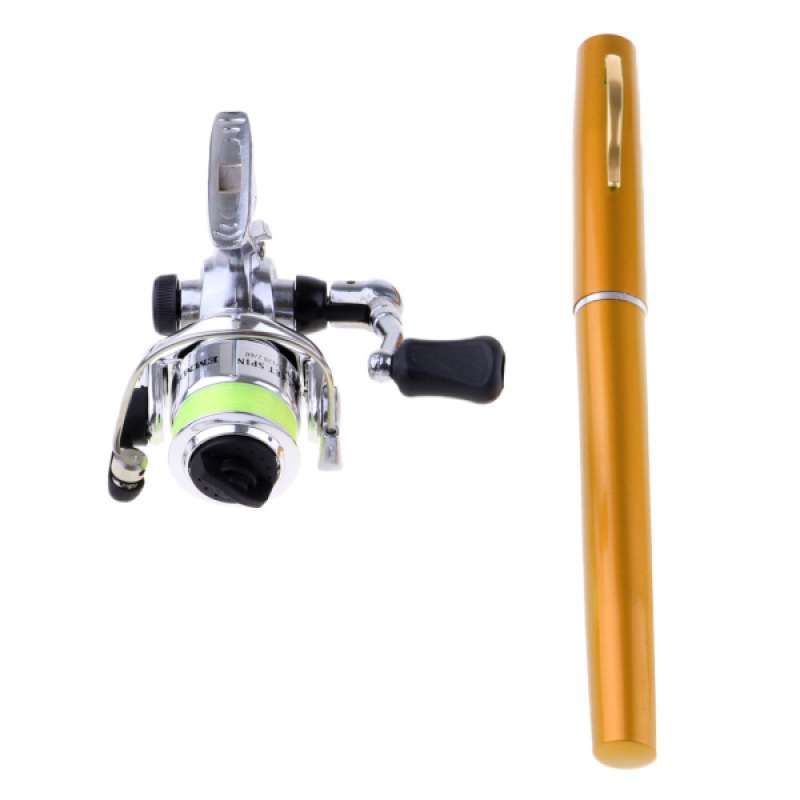Jual Mini Portable Pocket Pen Size Fishing Rod And Spinning Reel Combos Online November 2020 Blibli Com