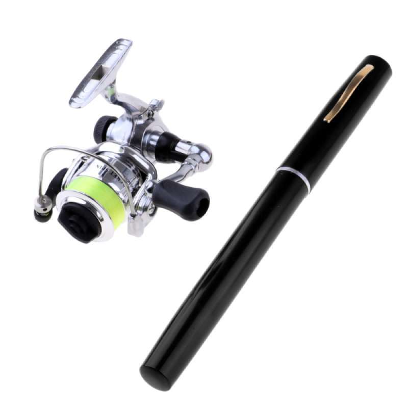 Jual Mini Portable Pocket Pen Size Fishing Rod And Spinning Reel Combos Online November 2020 Blibli Com