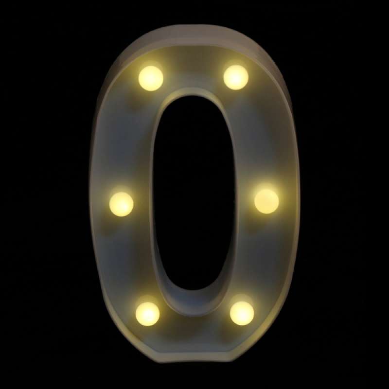 numbers symbol optional led lights light up decoration standing hanging