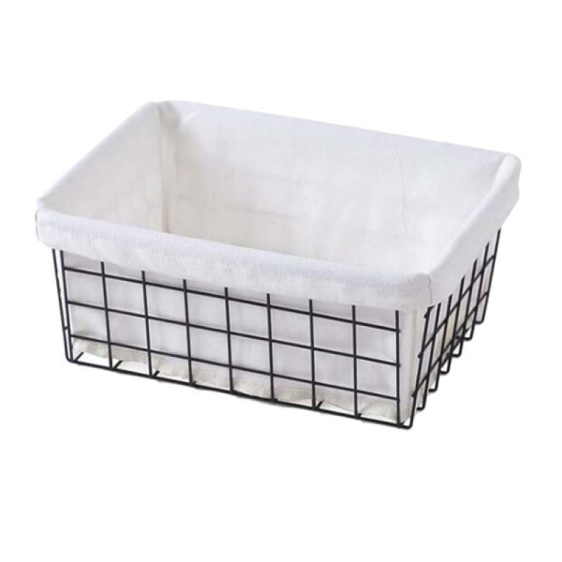 Jual Iron Handle Basket Retro Wire Basket Home Decor Storage Basket Online November 2020 Blibli Com