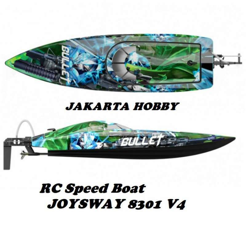 Jual Rc Speedboat Balap Joysway 8301 V4 Bullet Brushless V4