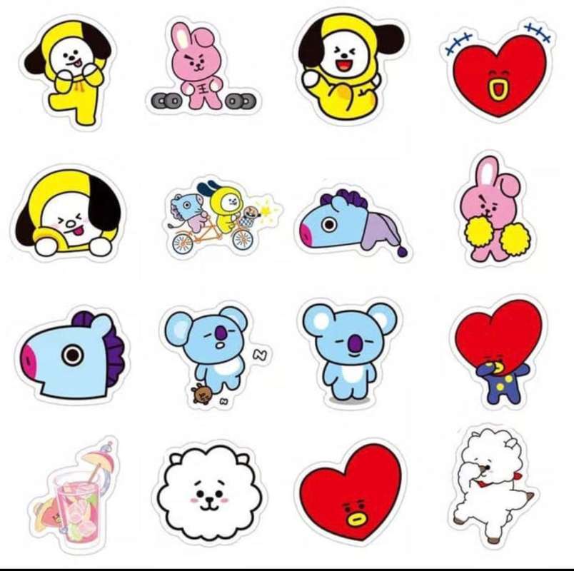 Jual 60pcs Sticker Bts Bt21waterproof Online Maret 2021 Blibli Gambar tato di dada nama gambar tato burung di kaki download gambar. 60pcs sticker bts bt21waterproof