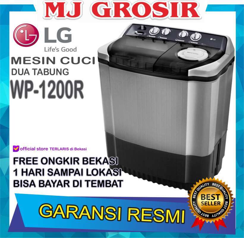 Jual Mesin Cuci Lg Wp 1200 R 12kg 2 Tabung 1200r Low Watt Bks Free Ongkir Di Seller Mj Grosir Store Kota Bekasi Jawa Barat Blibli