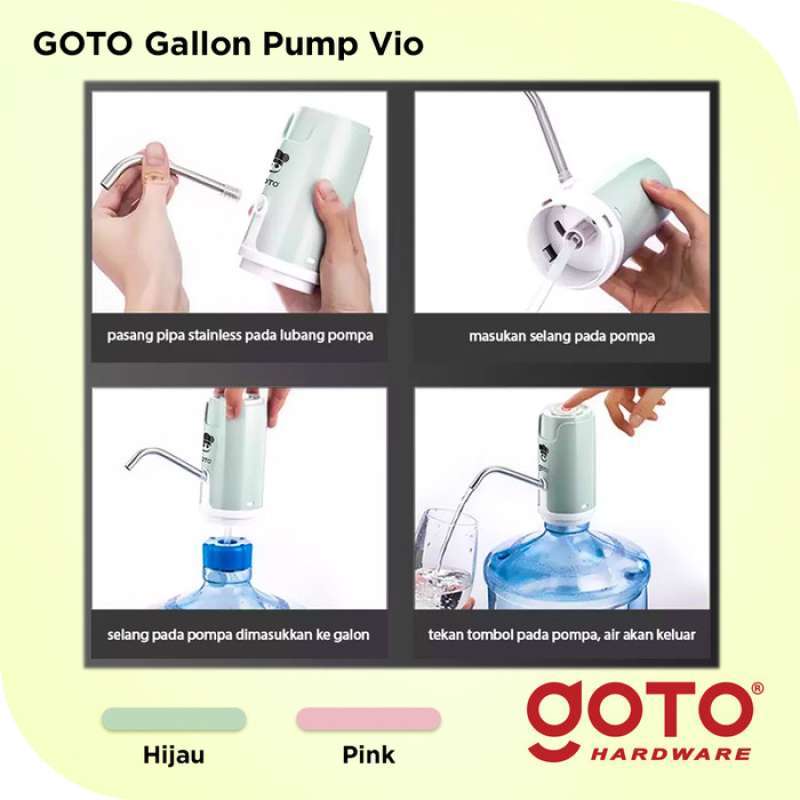 Jual Goto Vio Pompa Galon Dispenser Air Minum Elektrik Gt 005 Online April 2021 Blibli