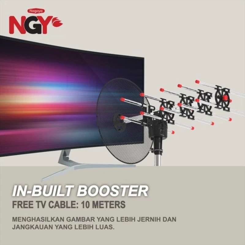 Jual Antena TV Outdoor NAGOYA NGY Antenna Remote 880 Online Januari 2021 |  Blibli