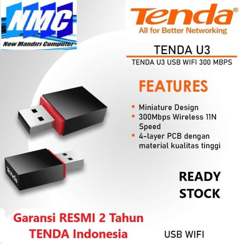 tenda u3 usb wireless adapter fast 300mbps wifi dongle receiver n300