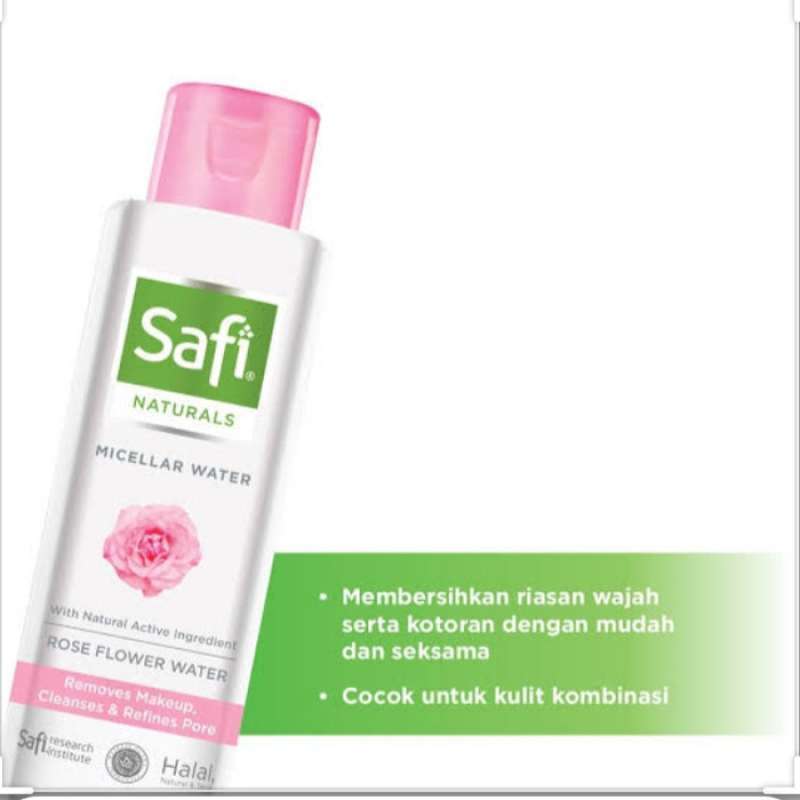 Promo Safi NATURALS Micellar Water Rose Flower Water 100ml Diskon