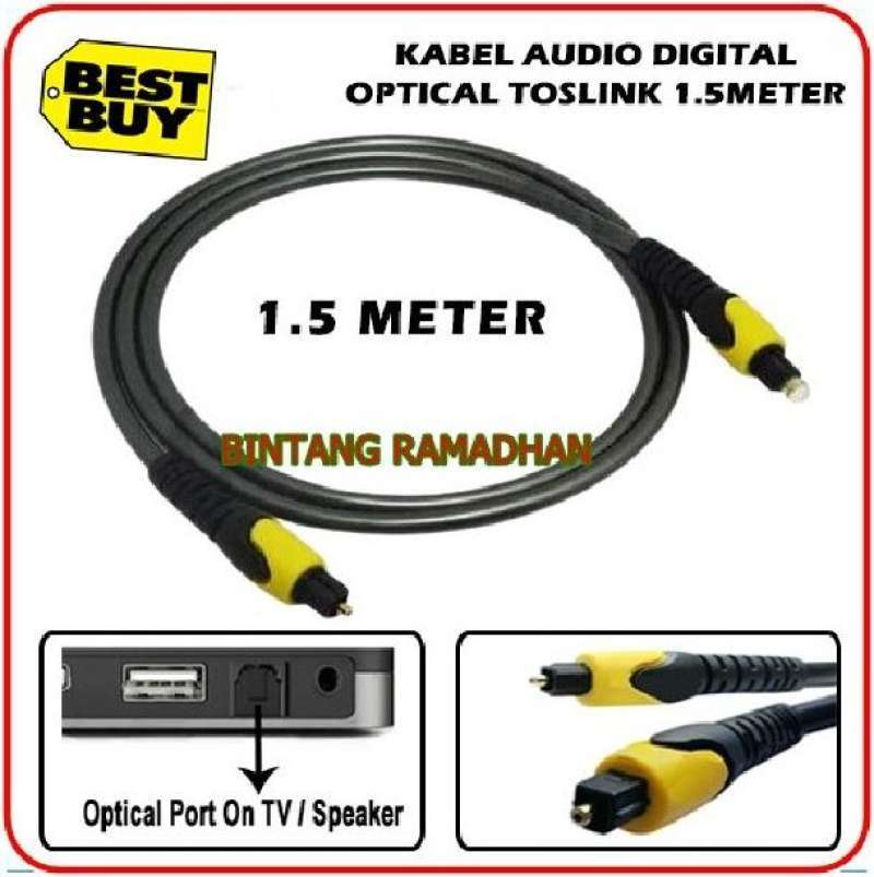 Jual Kabel Optik Audio Toslink 1,5m Tv Ke Hometheater Di Seller