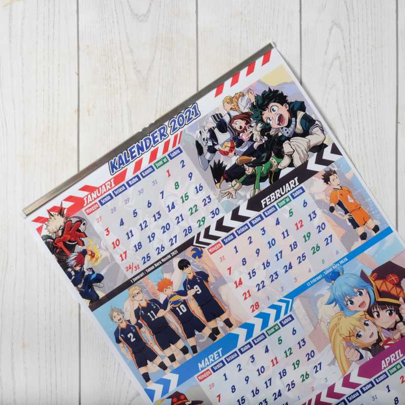 Jual Kalender Anime 2021 Variasi B Online Maret 2021 Blibli