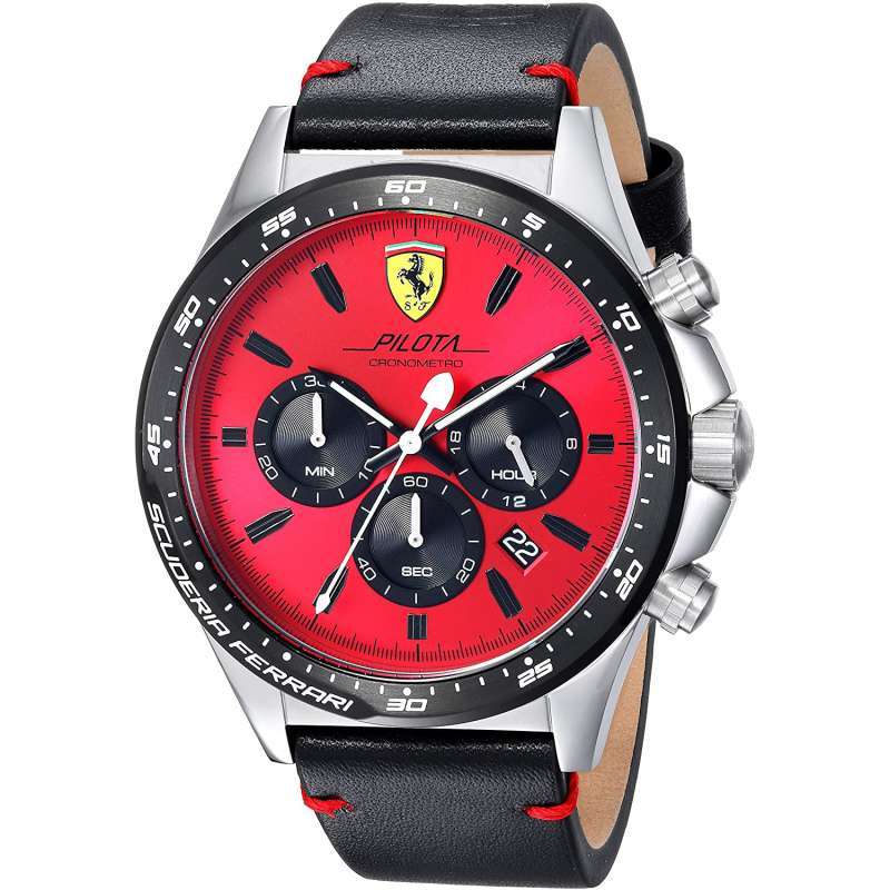 Promo Scuderia Ferrari - Men's Pilota Stainless Steel Quartz Watch 0830387  di Seller The Grand Palace Official Shop - Kota Surabaya, Jawa Timur |  Blibli