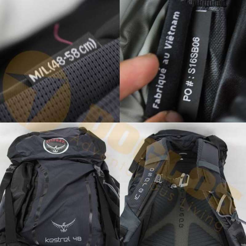 Osprey kestrel top 48 ash grey