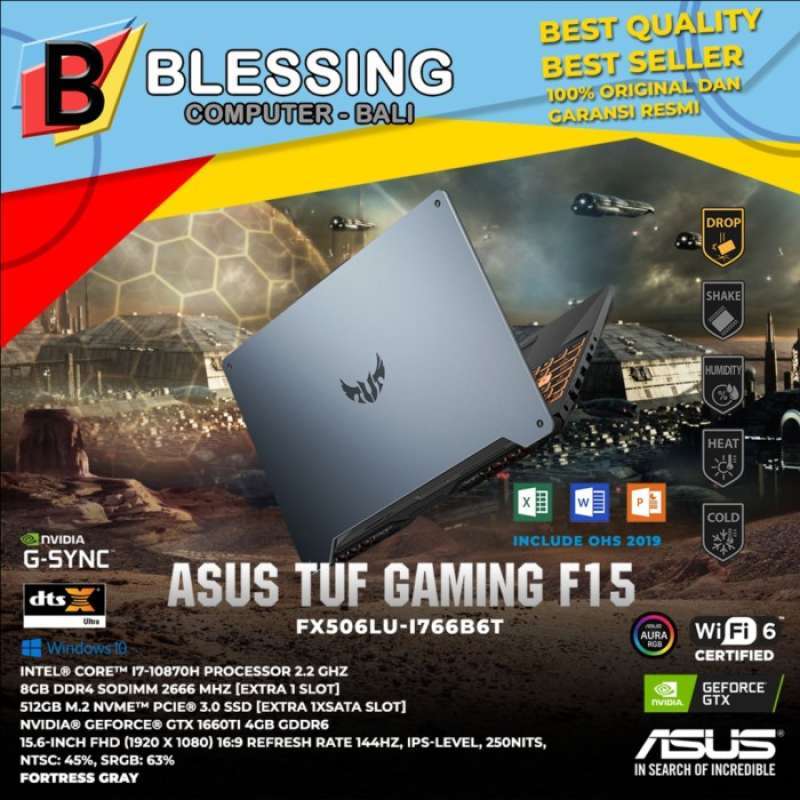 ASUS TUF GAMING F15 FX506LU I766B6T 