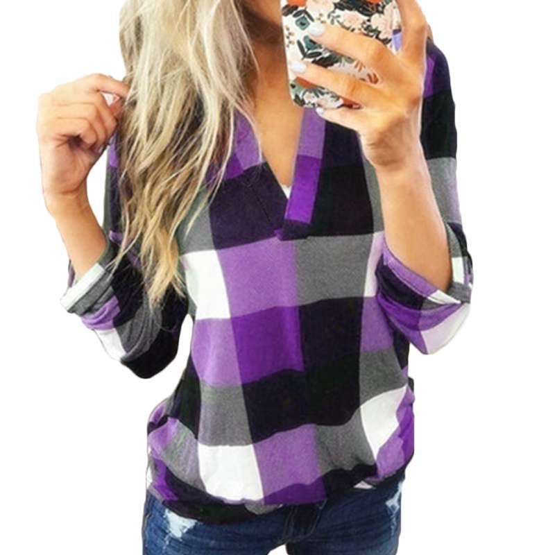 Bluelans Women Casual Loose V Neck 