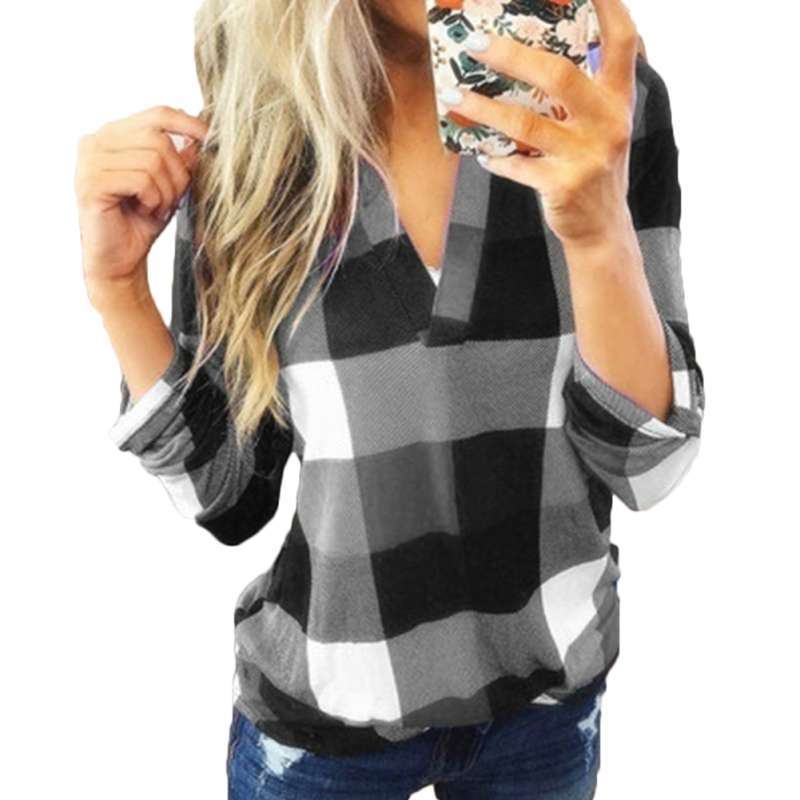 Bluelans Women Casual Loose V Neck 