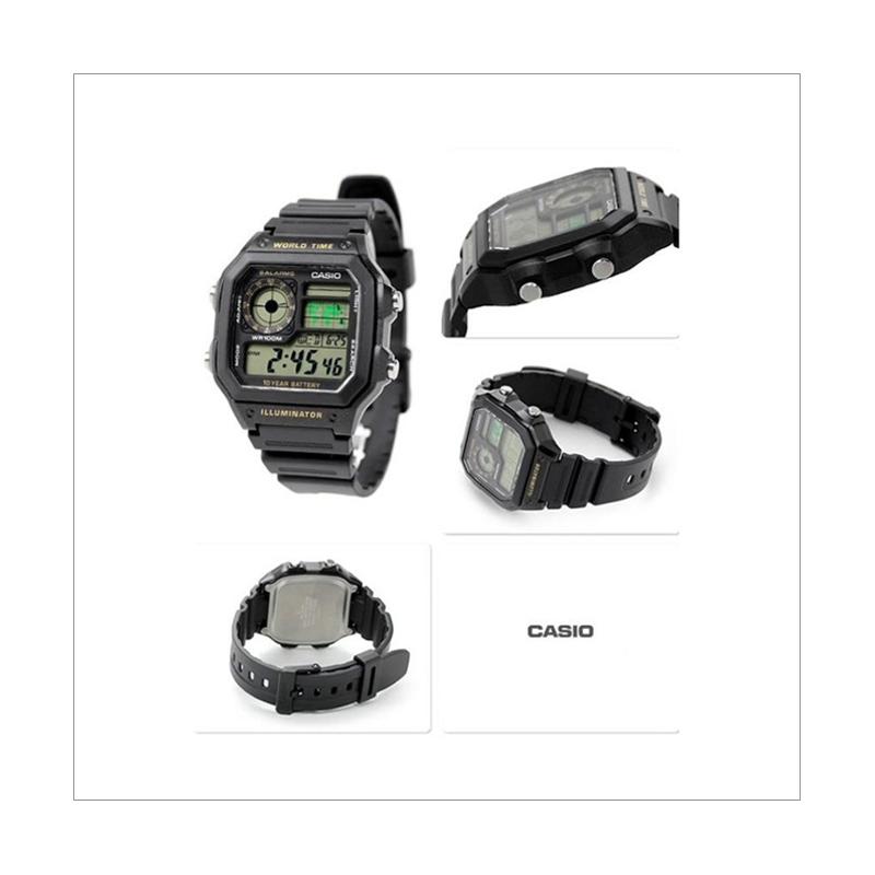 Jual Casio Jam Tangan Pria Hitam Ae 10wh 1bvdf Terbaru Juni 21 Blibli