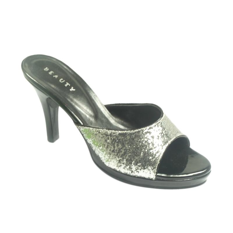 Beauty Shoes 1022 High Heels Sepatu Wanita - Silver