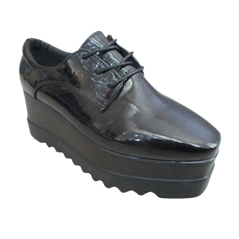 Lounch MOM 5532 Sepatu Wedges Wanita - Black