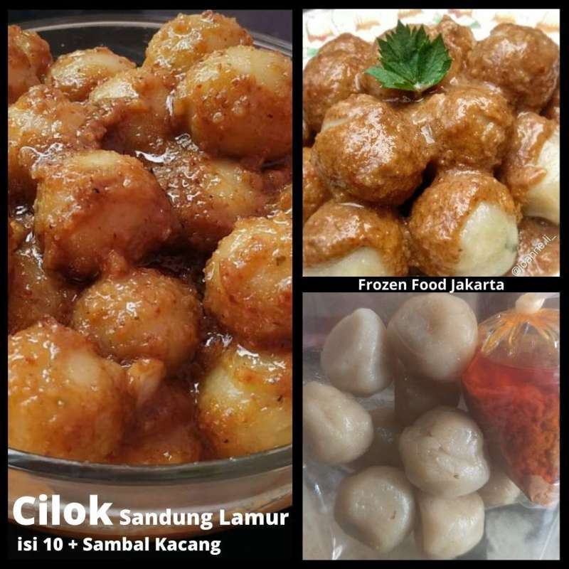 pic Cilok Frozen Food cilok sandang lamur isi 10 dan bumbu kacang
