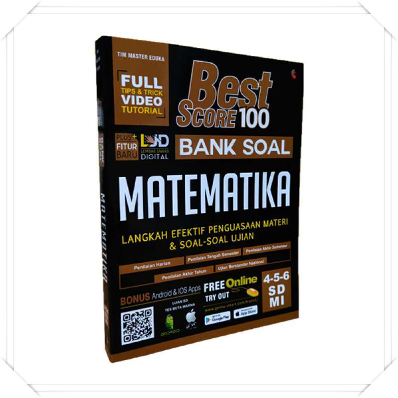 BUKU MATERI SOAL SD BEST SCORE 100 BANK SOAL MATEMATIKA SD/MI 4 5 6