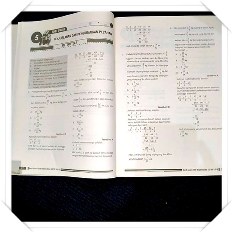 Promo BUKU MATERI SOAL SD BEST SCORE 100 BANK SOAL MATEMATIKA ...