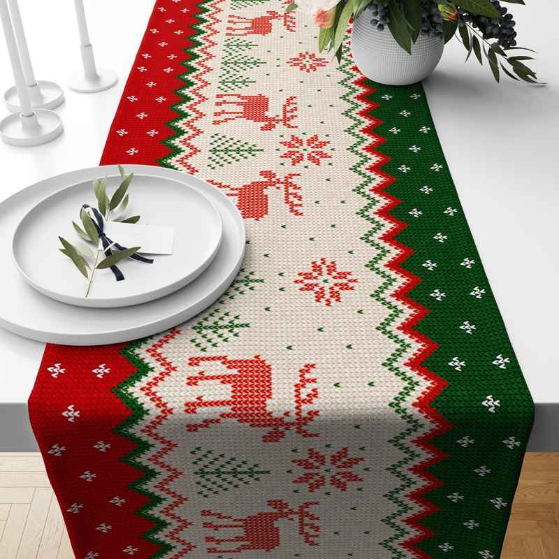 Jual Taplak Meja Ukuran 40x140cm Motif Natal 05 Online Maret 2021 Blibli