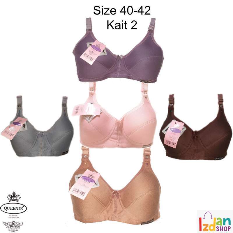 Queenie Sport Bra Ukuran Besar (40-42) Busa tanpa kawat kait 2