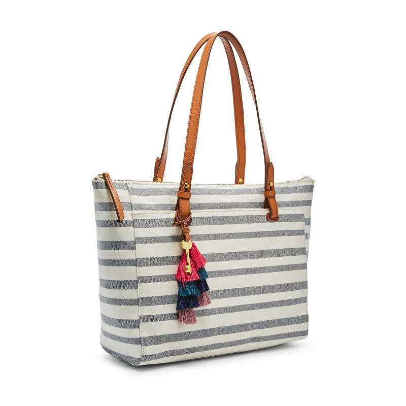 Fossil rachel new arrivals tote stripe