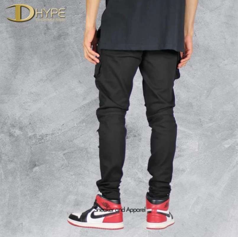 Jual Hyper Denim Black Cargo Pants di 