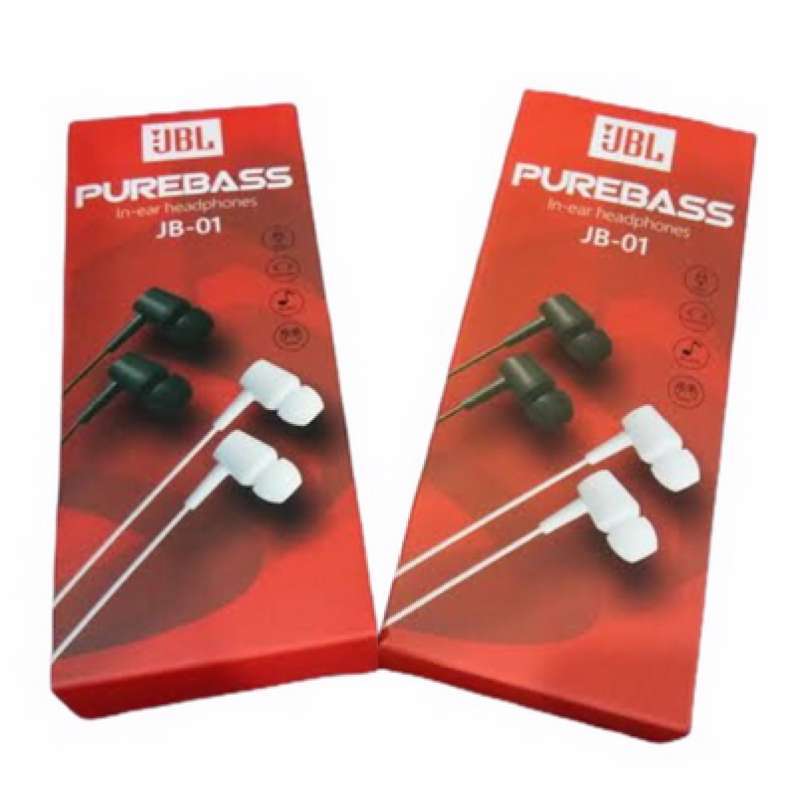 Jual Handsfree Earphone JB 01 Pure Bass In Ear untuk Samsung