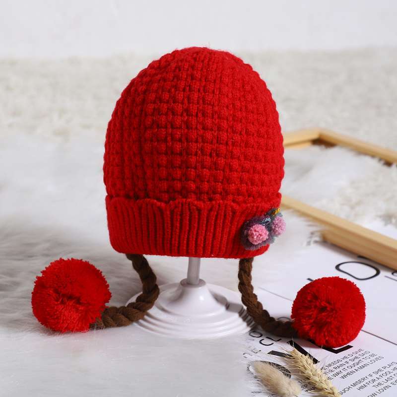 Jual BEANIE GIRL MOTIF CHERRY di Seller 