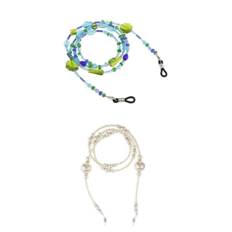 Promo 2pcs Blue/White Color Bead 