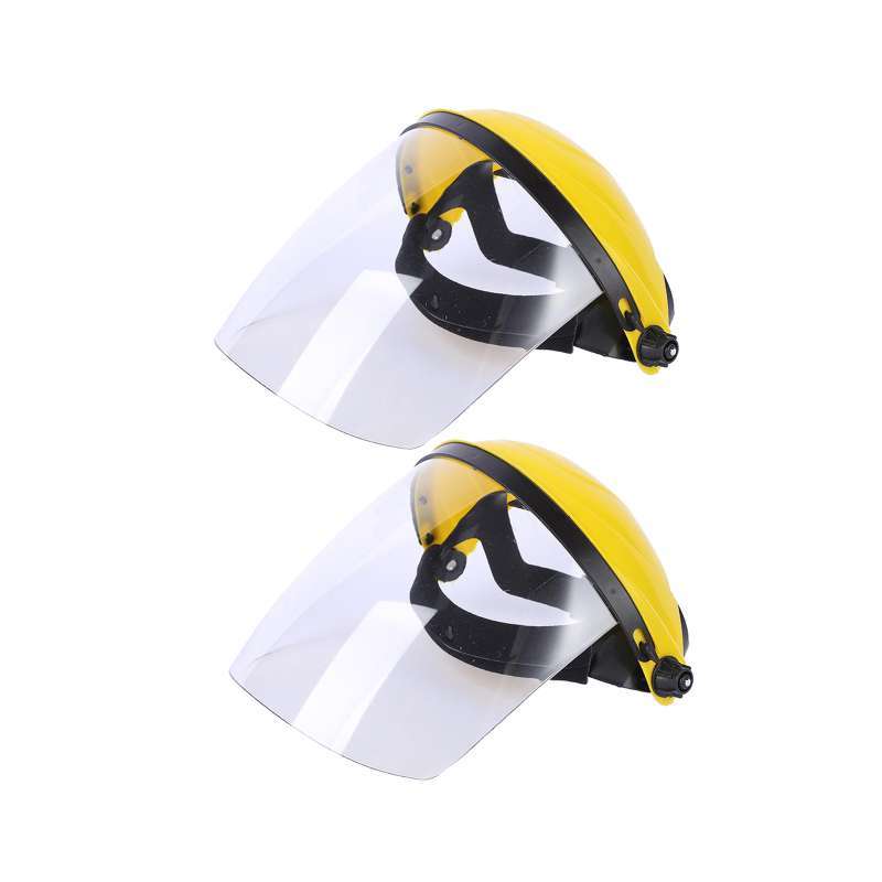 2PCS Safety Faceshield Full Face Cover Industry Clear Glasses Protector Visor 
