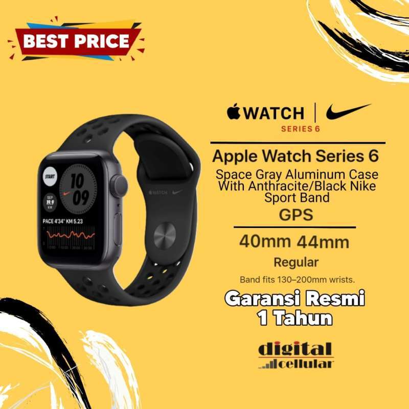 Jual Apple Watch Nike Series 6 GPS 44mm 