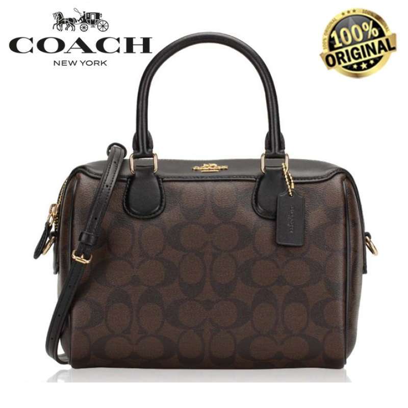 Jual Coach Hand Bag Mini Bennett Signature Mahogany di Seller