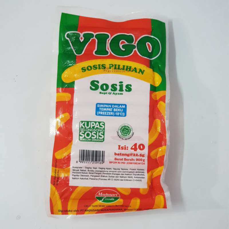 Jual Sosis Vigo Sapi Halal 900g Makanan Beku Wjm Shop Makassar Terbaru November 2021 Harga Murah Kualitas Terjamin Blibli