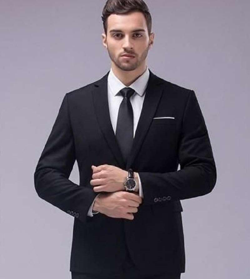 Promo BLAZER PRIA SUPER BLACK REGULAR 