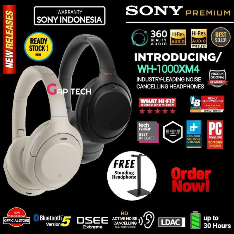 Jual Sony Wh 1000 Xm4 Silver Original Murah Diskon Februari
