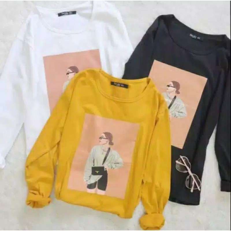 Promo Baju Lengan Panjang Wanita Kaos Longsleeve Casual Harian Murah Baju Cewe Trendy Baju Santai Wanita Di Seller Viestoreid Kota Tasikmalaya Jawa Barat Blibli