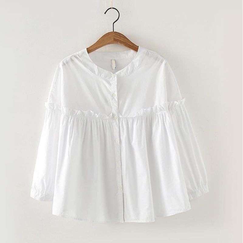 Jual Blouse Wanita Manggo Blouse Blouse Korea Atasan Wanita Pakaian Terlaris Korean Style Terbaru Juni 2021 Blibli