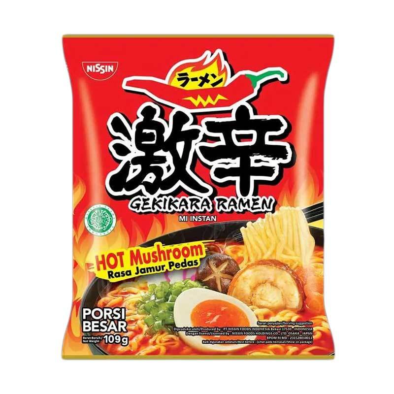 Jual Surabaya Nissin Jamur Pedas Gekikara Ramen Mie Instan 109 G Murah Mei 2021 Blibli