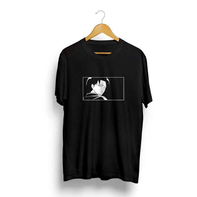 Jual Kaos Levi Ackerman Rivaille Shingeki No Kyojin Attack On Titan Scouting Legion Manga Anime Murah Mei 2021 Blibli