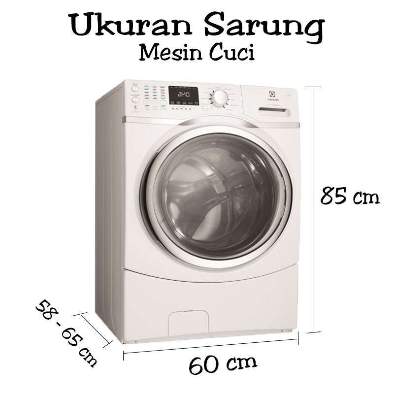 Promo Homestuff Cover Mesin Cuci Buka Depan / Pelindung Front ...