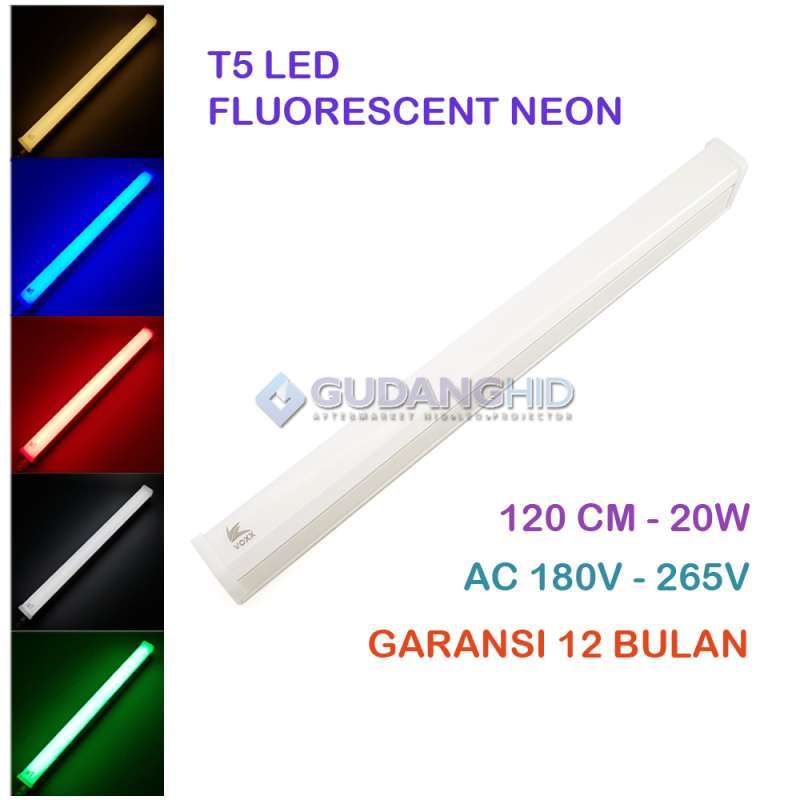 Lampu TL Neon T5 LED 120cm 20W 1.2M Tube Fluorescent AC 180V 265V