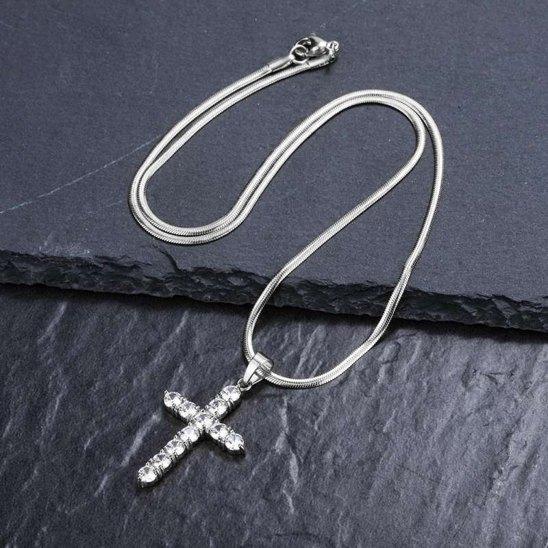 Promo Stainless Steel Cross Necklace 