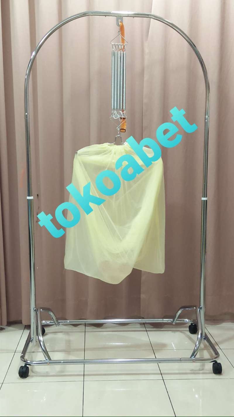 Jual Tiang Ayunan Bayi Chrome Stainless Baby Cradle Stand Polar Lengkap Kain Kelambu Warna Warni Terbaru Juli 2021 Blibli