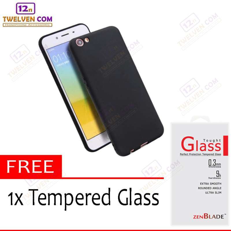 Case Slim Matte Softcase Vivo Y65 Vivo Y66 Vivo V5 Lite Free Tempered  Glass