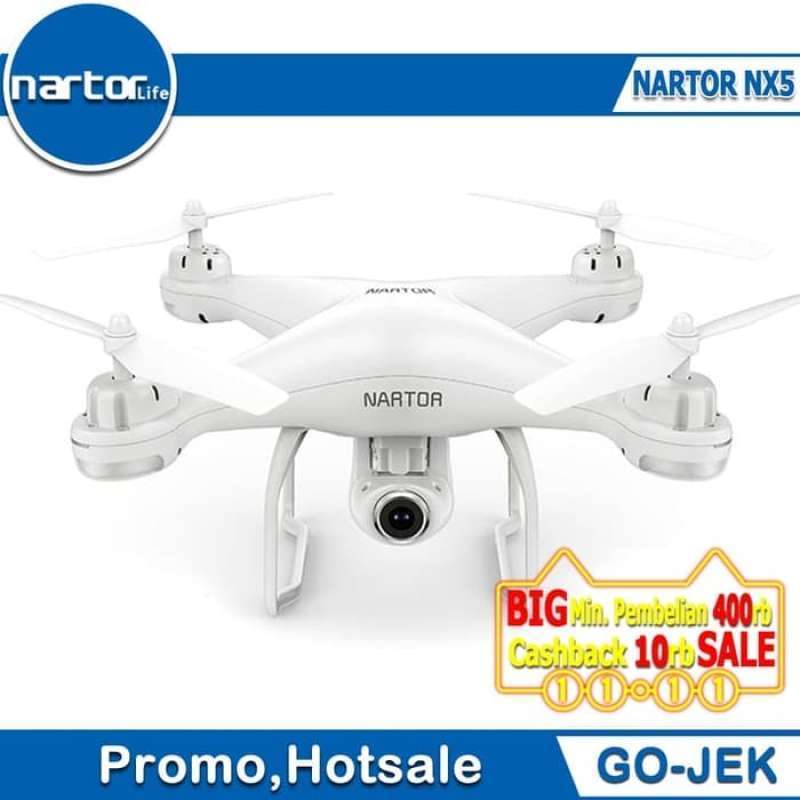 Jual Drone Nartor NX5 dual GPS FPV 720p FOLLOW ME VS SYMA X5UW DJI
