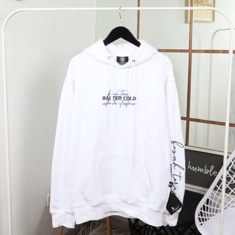 Jual Sweater Hoodie Baster Cold Authentic PUTIH di Seller