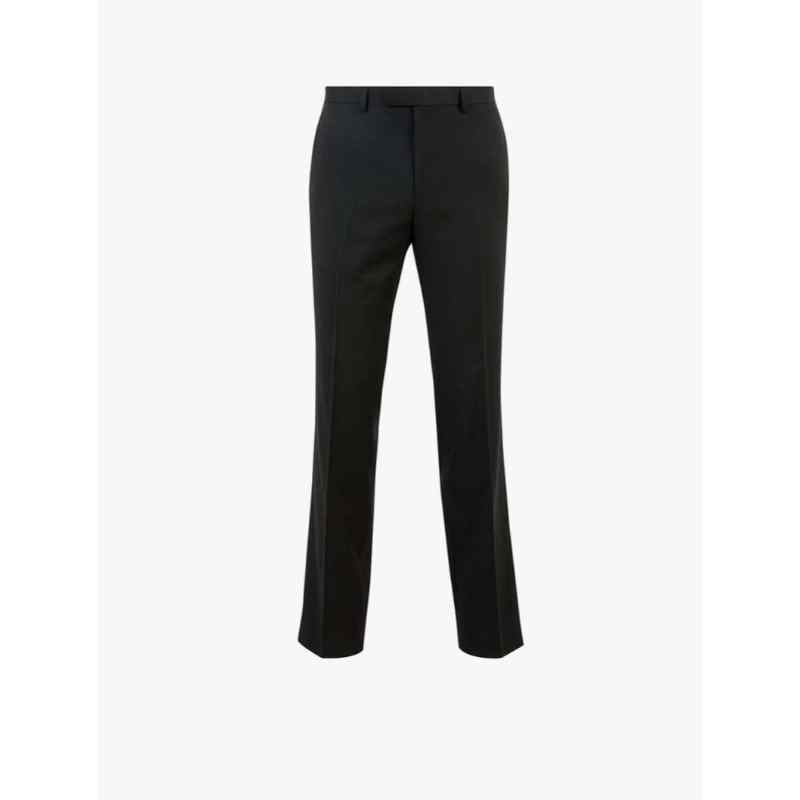 Black Slim Fit Trousers with Stretch di 